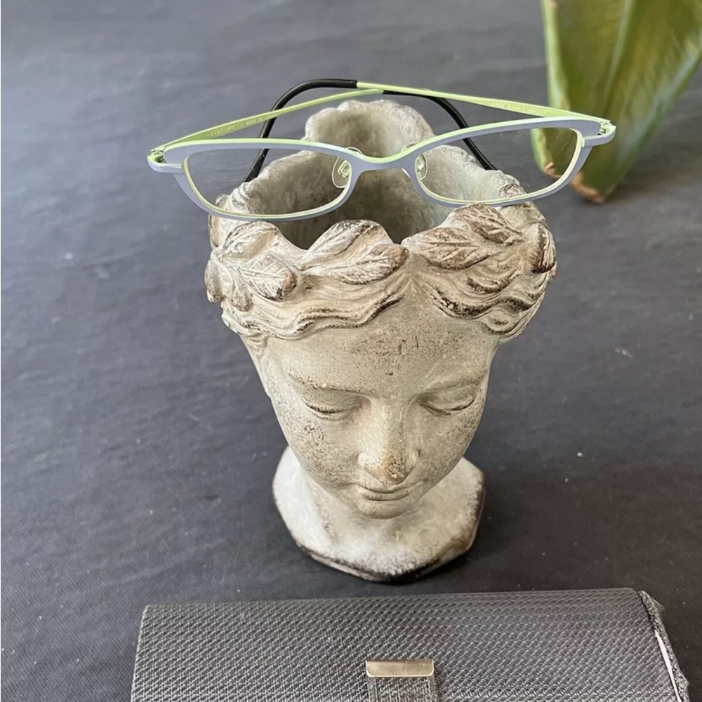 Bevel Eyeglasses Debbie sky Blue light green Frame Case Japan 46-17 Titanium GUC
